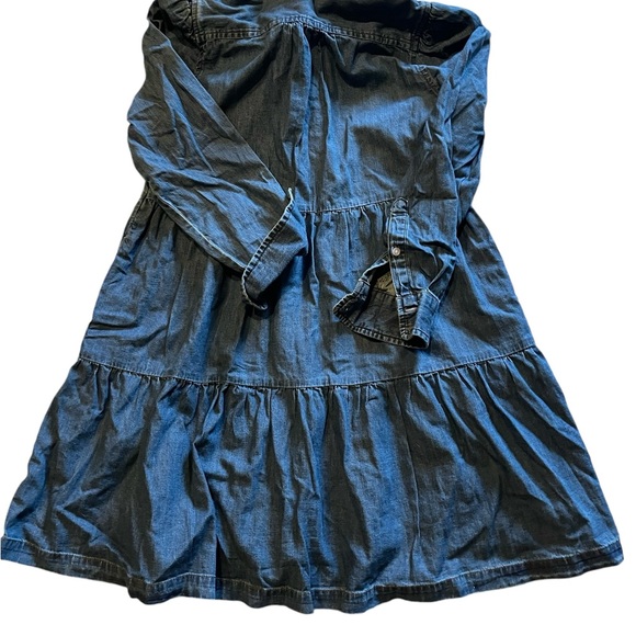 Crown & Ivy Petite Denim Boyfriend Dress – Comfortable, Stylish Denim Dress - Picture 5 of 6